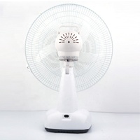 Bgteyoza — ventilateur de table solaire, rechargeable, 9 vitesses, 16 pouces, avec batterie intégré, avec veilleuse led et panneau solaire