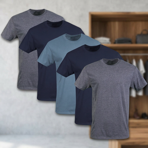 Men's Round Neck Solid Blank <b>T</b>-<b>Shirt</b> 6-Color Black White Gray Navy Ultra-Light Quick-Drying Breathable Sweat-Absorbent Sporty - Product Image 3