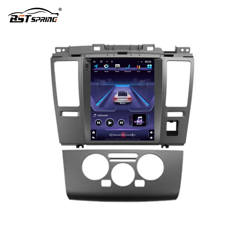 Sistema de som automotivo android, rádio para nissan tiida 2008-2011 tesla style dvd player multimídia