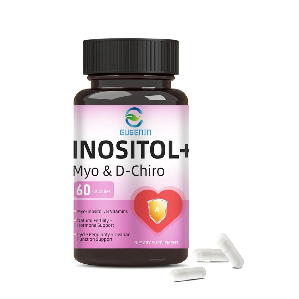 แคปซูลอาหารเสริมสำหรับผู้หญิง Myo D chiro Inositol มีฮอร์โมนวิตามินบีเสริมรังไข่