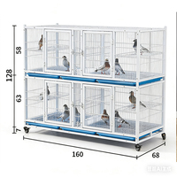 Jaula para Palomas de Carreras, Jaula de Cría de Palomas, Botón de Presión, Fabricación Personalizada, Alta Calidad, Jaula de Alambre de Hierro Metálico Galvanizado