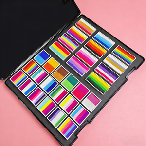 Paleta de Pintura Facial Profesional Todo en Uno al por Mayor |   Split Cake, Colores Mate y Brillantes |   A base de agua, no tóxico. - Product Image 3