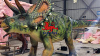 Musée Jurassic Alive grandeur nature dinosaure Dinosaurio Animatronic Mecatronicos Triceratops modèle