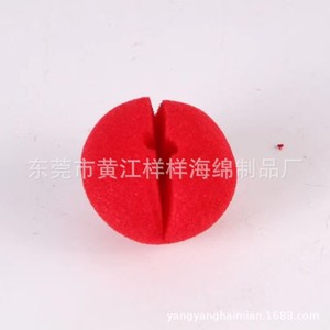 Pelota de esponja de payaso de nariz roja de 50 mm, espuma de PU no tóxica para fiestas de cumpleaños, novedades, embalaje de esponja - Product Image 5