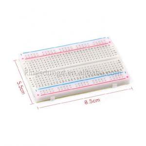 400 puntos de amarre entrelazados sin soldadura Placa de pruebas Universal <span class=keywords><strong>Protoboard</strong></span> DIY Placa de pan placa de circuito de prueba de autobús - Product Image 4