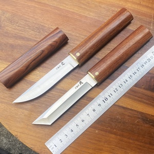 มีดพกพาคุณภาพสูง WENWU ปรับแต่งได้ตามต้องการ ด้ามไม้ ปลอกหนัง สแตนเลสสตีล สำหรับพกพาในชีวิตประจำวัน (EDC) - Product Image 6