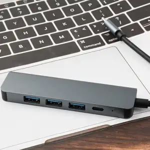 USB HUB with HDTV dual 5 in 1 Type-c SD/TF Card Reader USB 3.0 Type C HUB 7 Ports ADAPT CONVERTER