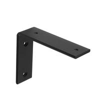 Supports et cantonnières en acier au carbone noir thermolaqué, certifiés ISO9001, robustes et sur mesure, pour comptoirs de cuisine en granit