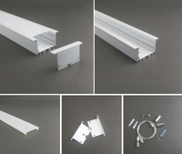 Profilé en aluminium 6063-T5 pour bandes LED, décorations, service de découpe LS-112