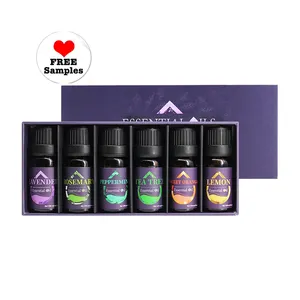 Gratis Monster Fabriek Oem 10Ml Therapeutische Grade Massage Essentiële Olie Private Label Huidverzorging Etherische Olie Water Oplosbare