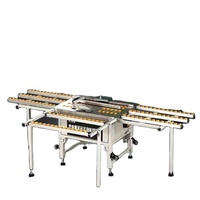 Meilleures ventes, scie circulaire horizontale WJ2800, moteur 2600W, machine à bois mobile avec garantie d'un an