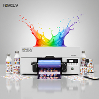 Impresora de Inyección de Tinta UV DTF A3 Automática Multifunción de Escritorio, Nueva, con CMYK, Blanco y Barniz, con 1 Año de Garantía, para Etiquetas de Cristal en Relieve