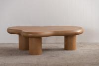 Table basse minimaliste en bois massif en forme de nuage, petite table à thé, table moderne de luxe léger haut de gamme pour maisons d'hôtes et usage domestique