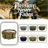 Sac banane multifonctionnel personnalisé en Oxford grande capacité pour activités de plein air, extensible MOLLE en polyester pour la chasse, la randonnée, la pêche - Vente en gros