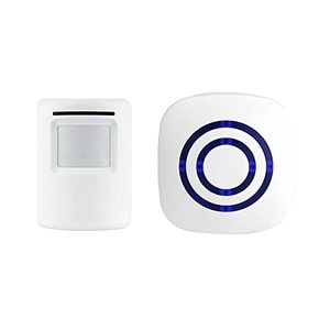 Sonnette sans fil AC à 38 sonneries, sonnette d'accueil, sonnette à induction, alarme antivol avec capteur de mouvement PIR - Product Image 1