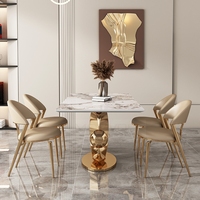 Ensemble de salle à manger de luxe moderne sur mesure, table à manger multifonctionnelle assemblée, bois massif MDF, utilisation au bureau