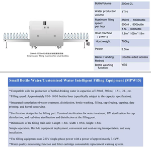 Small Bottle <b>Water</b> Automatic High Speed Intelligent Filling Machine Energy Saving Design Easy Maintenance - Product Image 6