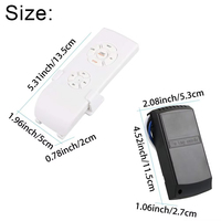 QIACHIP Wifi ventilateur lumière interrupteur intelligent ventilateur de plafond lumière réglable ventilateur vitesse contrôleur pour Alexa Google Home