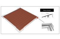 Systèmes de plancher surélevés d'exposition modulaire en acier et en zinc pour l'extérieur Piédestal à plancher surélevé Prix Pieds de nivellement réglables