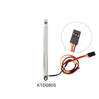 Petit moteur DC à aimant permanent étanche en acier inoxydable 304, actionneurs linéaires électriques industriels avec connecteur de conversion PWM pour moule