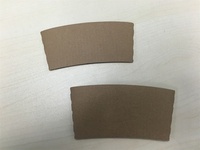 Manchon personnalisable biodégradable à double paroi pour tasse à café en papier kraft biodégradable et avec logo personnalisé manchons pour tasses à café