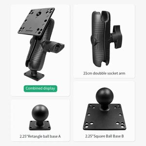 <span class=keywords><strong>Support</strong></span> adaptateur VESA pour moniteur, plaque à rotule carrée de 2,25 pouces, <span class=keywords><strong>support</strong></span> pour tablette PC de <span class=keywords><strong>voiture</strong></span>, <span class=keywords><strong>support</strong></span> VESA vers <span class=keywords><strong>support</strong></span> à rotule - Product Image 4