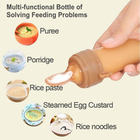 Sucette en silicone pour bébé Tétine en silicone pour bébé Première étape Sevrage Alimentation Cuillères en silicone Biberon Alimentaire pour bébé Sucette aux fruits