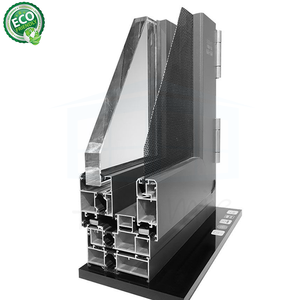 Tilt-turn Double Glazed Glass Insulated Aluminum <b>Windows</b> Soundproof Horizontal Design Insect Tilt and Turn <b>Window</b> - Product Image 1