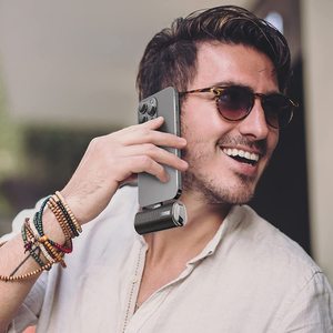 Nouvelle mode 2025, mini powerbank en cuir vert de luxe, 4500 mAh, <span class=keywords><strong>chargeur</strong></span> sans fil portable pour <span class=keywords><strong>iPhone</strong></span> LinkPod <span class=keywords><strong>4S</strong></span> avec prise pour - Product Image 5