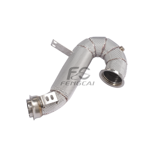 Collecteur d'<span class=keywords><strong>échappement</strong></span> direct en acier inoxydable pour Mercedes-Benz W206 C300, tuyaux d'<span class=keywords><strong>échappement</strong></span> à haut débit, convertisseur catalytique avec bouclier thermique - Product Image 2