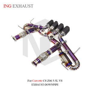 ระบบท่อไอเสียไททาเนียม ing สำหรับ C8คอร์เวทท์ Z06งานระบายไอเสียแบบ catback สำหรับวาล์ว OEM พร้อมท่อไอเสียคาร์บอนไฟเบอร์หัวรถ - Product Image 4
