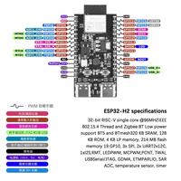 ESP32-H2-DevKitM WiFi+BT H2 Series Thread/Zigbee/BLE ESP32-H2 ESP32-H2-DevKitM-1-N4 ESP32-H2-MINI-1