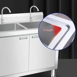 Évier <span class=keywords><strong>de</strong></span> jardin en acier inoxydable 304 commercial, à fente unique, avec porte <span class=keywords><strong>de</strong></span> placard, intégré à l'électricité, pour balcon, cour, lavabo extérieur - Product Image 6