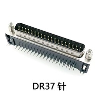 Conectores D-Sub DR HDR 9P/15P/25P/37P Hembra, Placa Soldada en Ángulo, Carcasa de Acero Inoxidable, Contactos de Aleación de Cobre, IP66, 1.5A