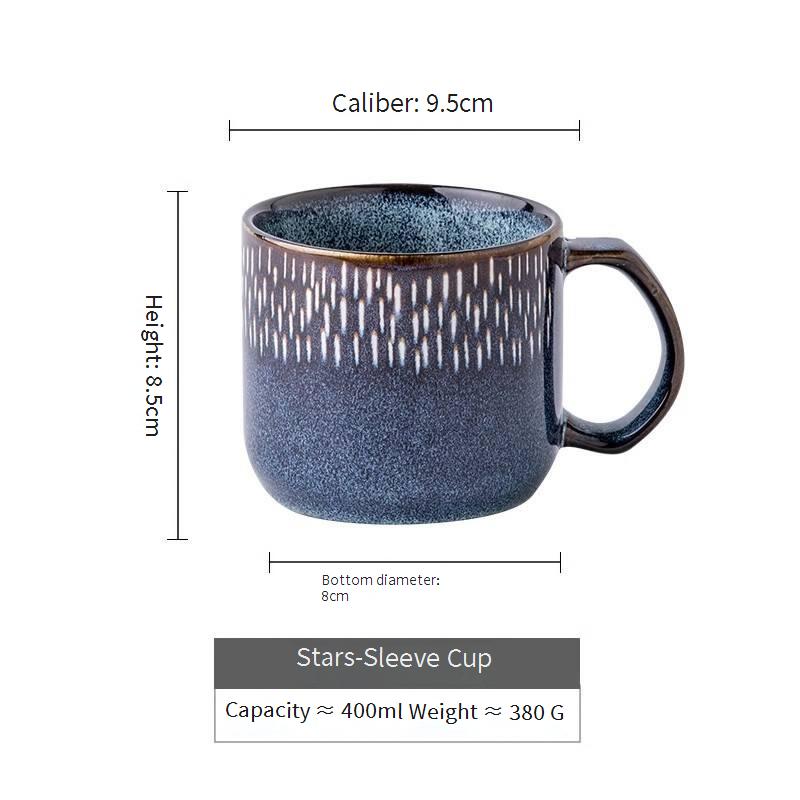 Coppa con manica serie Star blu