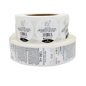 Autocollant d'étiquette adhésive multicouche personnalisé de haute qualité pour l'empreinte de Logo d'échantillon d'adhésif permanent gratuit de boisson de café de vin - Product Image 4