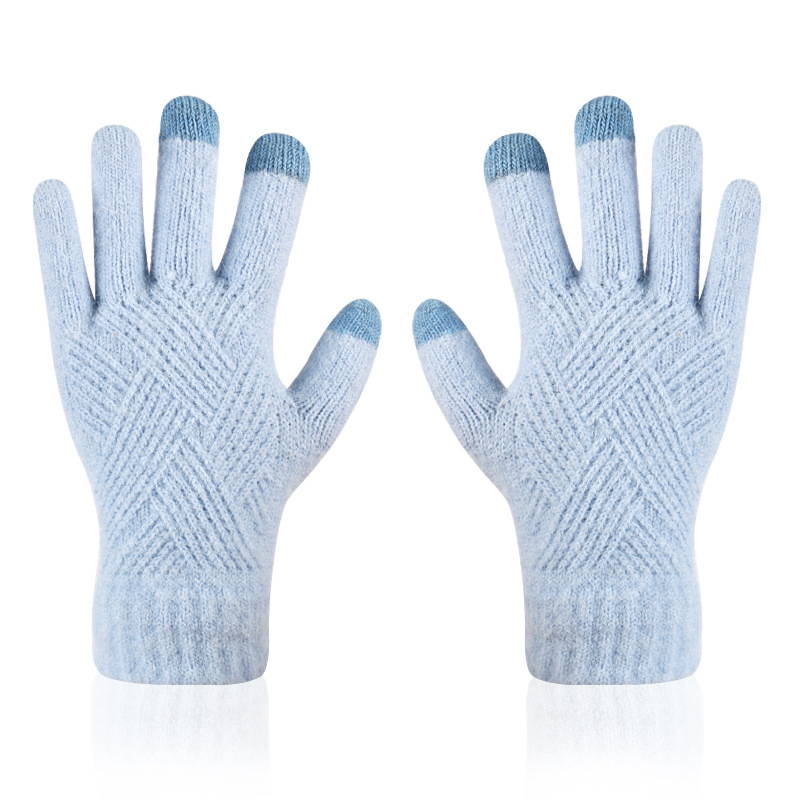 touch screen gloves unisex adult winter gloves men with hair thickening warm cycling gloves