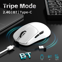 Souris de jeu AJAZZ AJ159 V2 Tri-Mode, PAW3395 32000 DPI, ultra-légère 54 g avec batterie remplaçable, faible latence