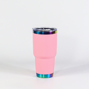 Personalized 30oz Laser Engraved Stainless Steel Travel Tumbler Powder Coated Thermal Mug for Hot and Cold Drinks with Double Wa - Product Image 4
