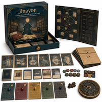 Jeu de société mystère personnalisé avec dossiers réutilisables, matériaux en carton, tuiles de carte modulaires - 2 à 6 joueurs