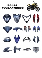 Pièces de carénage en plastique pour moto Pulsar Ns 200 en gros, kit de carénage latéral 200NS, carénage latéral de moto Bajaj Pulsar Ns200