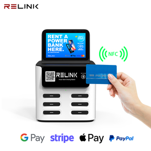 ตู้ชาร์จโทรศัพท์มือถือแบบเชื่อมต่อใหม่ สถานีเช่าพาวเวอร์แบงค์ NFC ระบบ POS สำหรับเช่าพาวเวอร์แบงค์ - Product Image 5