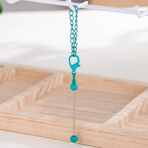 Offre Spéciale bricolage artisanat perles barre vierge porte-clés nouveau porte-clés perlé bijoux outils et équipement - Product Image 6