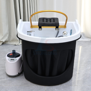 Lavabo Móvil Semicircular para <span class=keywords><strong>Spa</strong></span> Capilar, Equipo de Lavado de Cabello, Mobiliario para Salón de Belleza, Lavabo Japonés para <span class=keywords><strong>Spa</strong></span> Capilar - Product Image 2