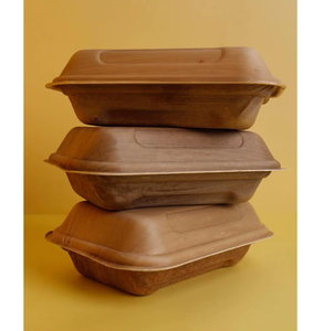Envase de Alimentos Biodegradable y Compostable de Hoja de Palma Areca Natural, Libre de Químicos, Embalaje de Madera Desechable, Ideal para Eventos - Product Image 5