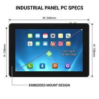 Computadora Industrial Integrada de Alto Rendimiento con Pantalla Táctil, Sin Ventilador, Todo en Uno, con Sistema Operativo Linux/Android/Ubuntu en Stock
