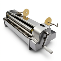 Machine manuelle en acier inoxydable pour l'application de colle à papier peint avec colle thermofusible, haute précision et utilisation facile