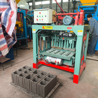 Machine à fabriquer des briques QT4-35B, machine à blocs de béton de 6 pouces, machine à fabriquer des blocs par vibration électrique, entièrement automatique, pour les entreprises