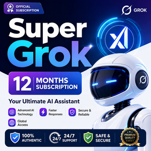 บัญชีส่วนตัว Super Grok อย่างเป็นทางการ สมัครสมาชิก 1 ปี ใช้งานได้ไม่จำกัด พร้อมบริการแชท AI สร้างภาพและวิดีโอ ใช้งานได้ทั่วโลก - Product Image 1