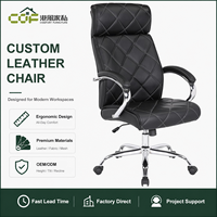 Fauteuil de direction Boss en cuir, chaise pivotante pour bureau, mobilier de salon, chaise pivotante en cuir PU pour bureau